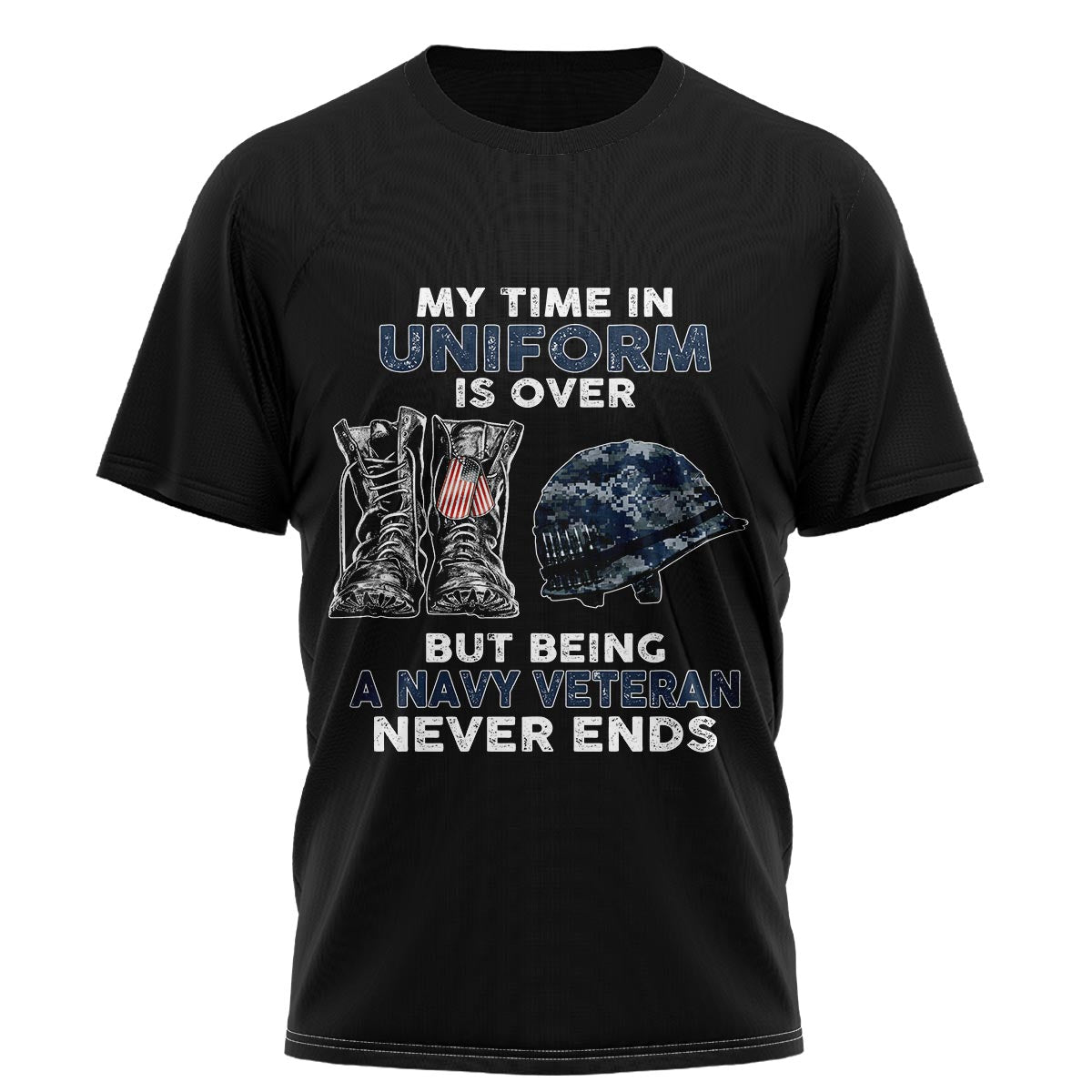 My time in uniform is over but being a veteran never ends shirt