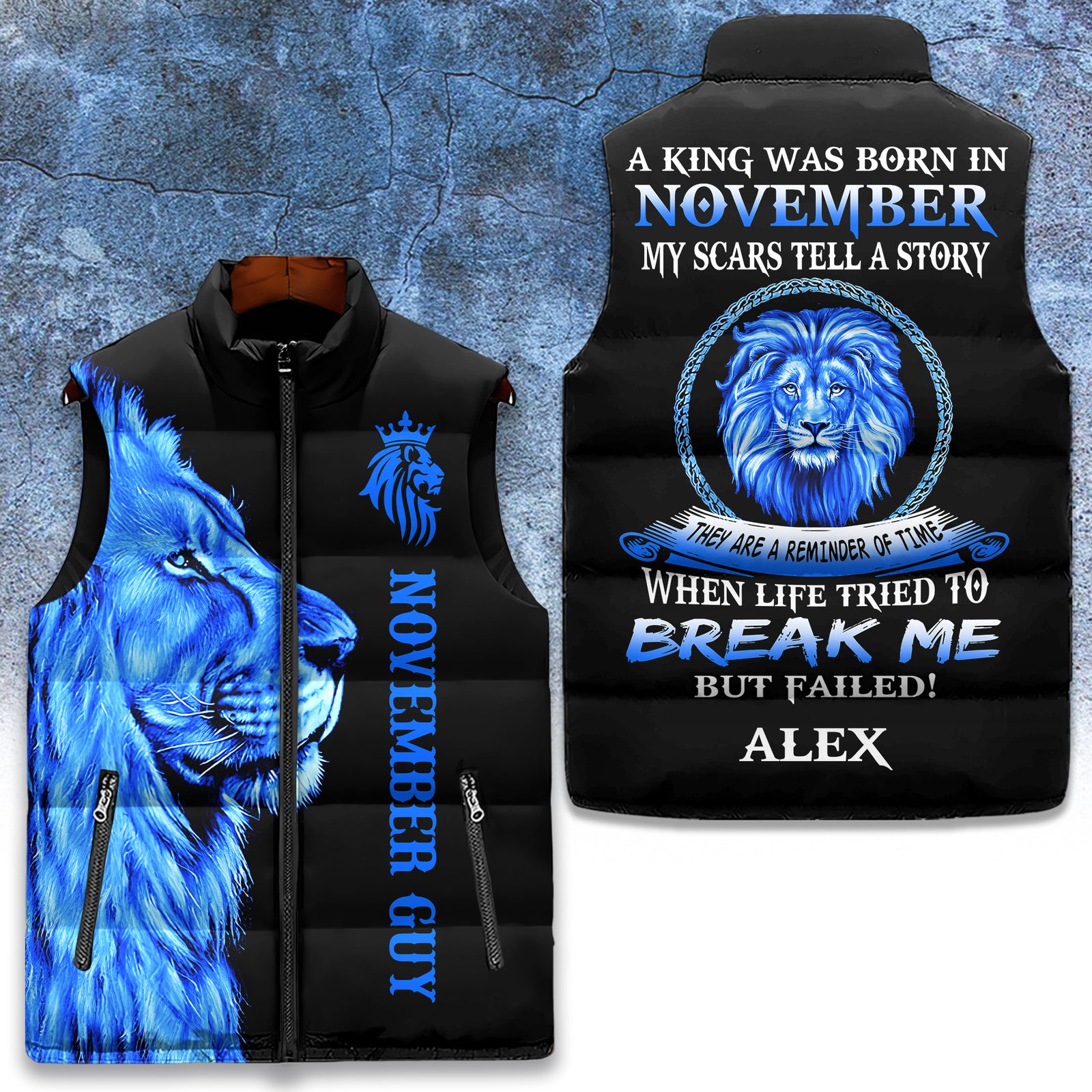 Personalized November Birthday Month, Gift Ideas For November Birthday for Kings