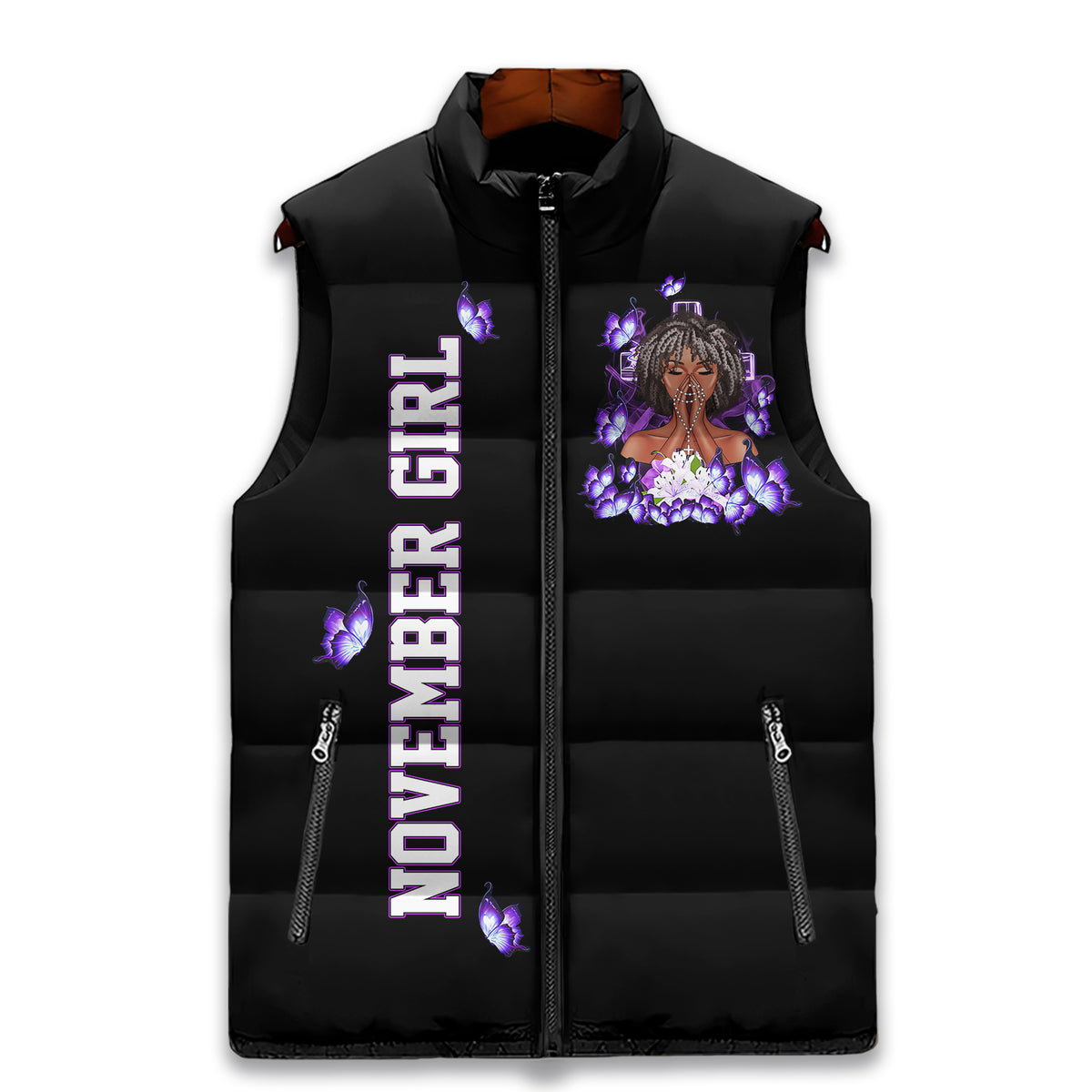 Puffer Vest - Personalized November Birthday Month, Gift Ideas For November Birthday For Girls