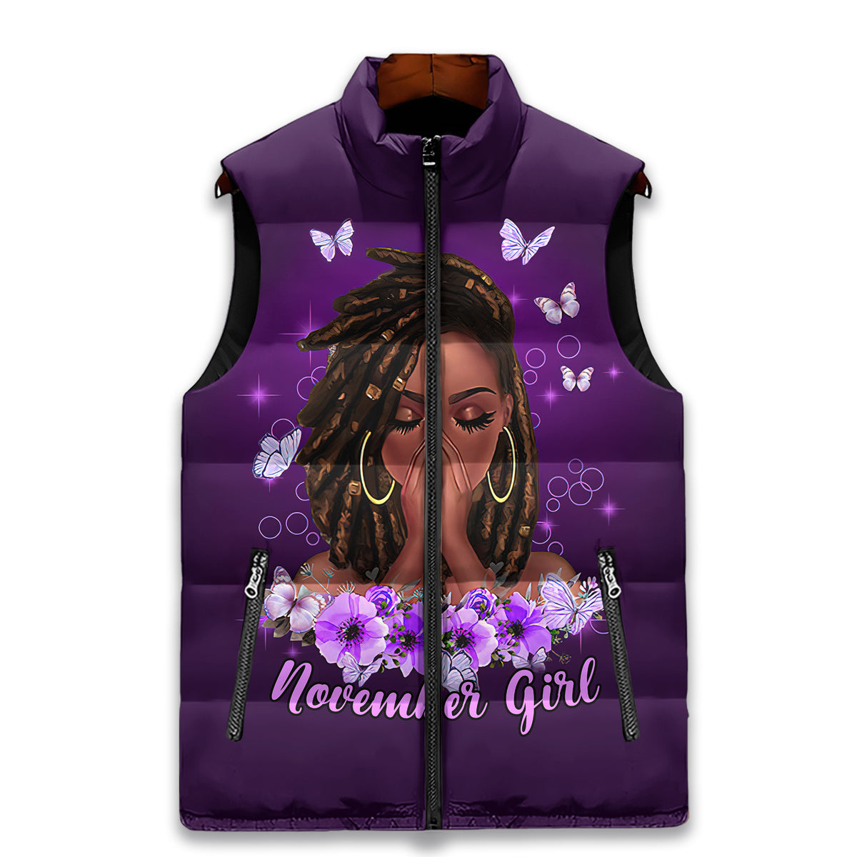 Puffer Vest - Personalized November Birthday Month, Gift Ideas For November Birthday For Girls