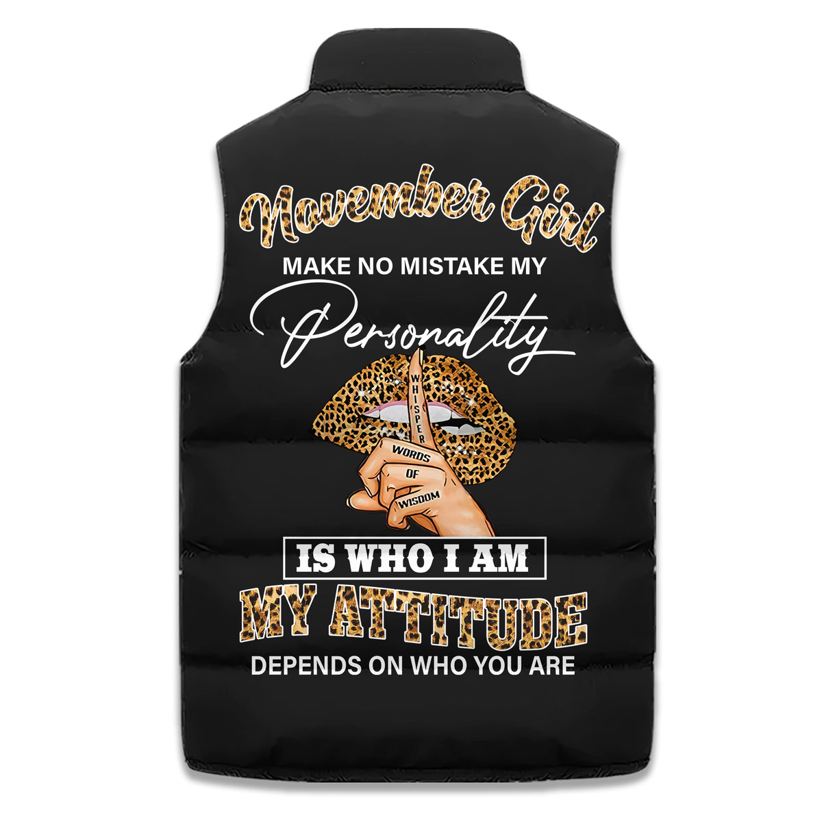 Puffer Vest - Personalized November Birthday Month, Gift Ideas For November Birthday For Girls