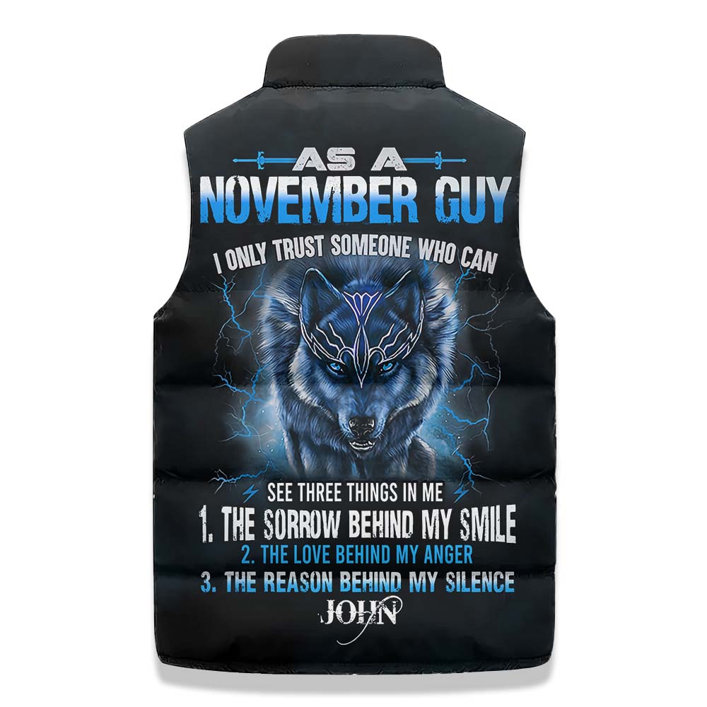 Puffer Vest - Personalized November Birthday Month, Gift Ideas For November Birthday For Men
