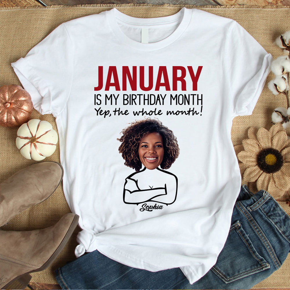 Custom January Birthday Shirt For Woman, Queens Are Born In