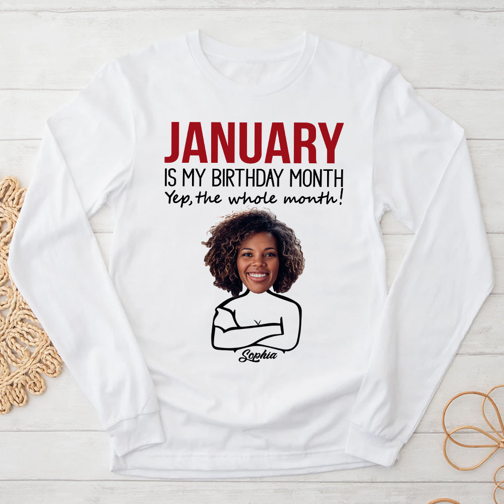 Custom January Birthday Shirt For Woman, Queens Are Born In January Gifts, January Birthday Woman Shirt, January Queen Gift