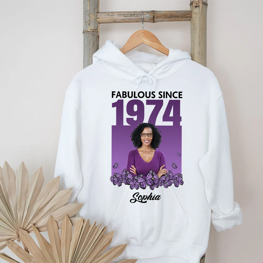 50th Birthday Shirts, Custom Birthday Shirts, Turning 50 Shirt, Gifts For Women Turning 50, 50 And Fabulous Shirt, 1974 Shirt - HCT