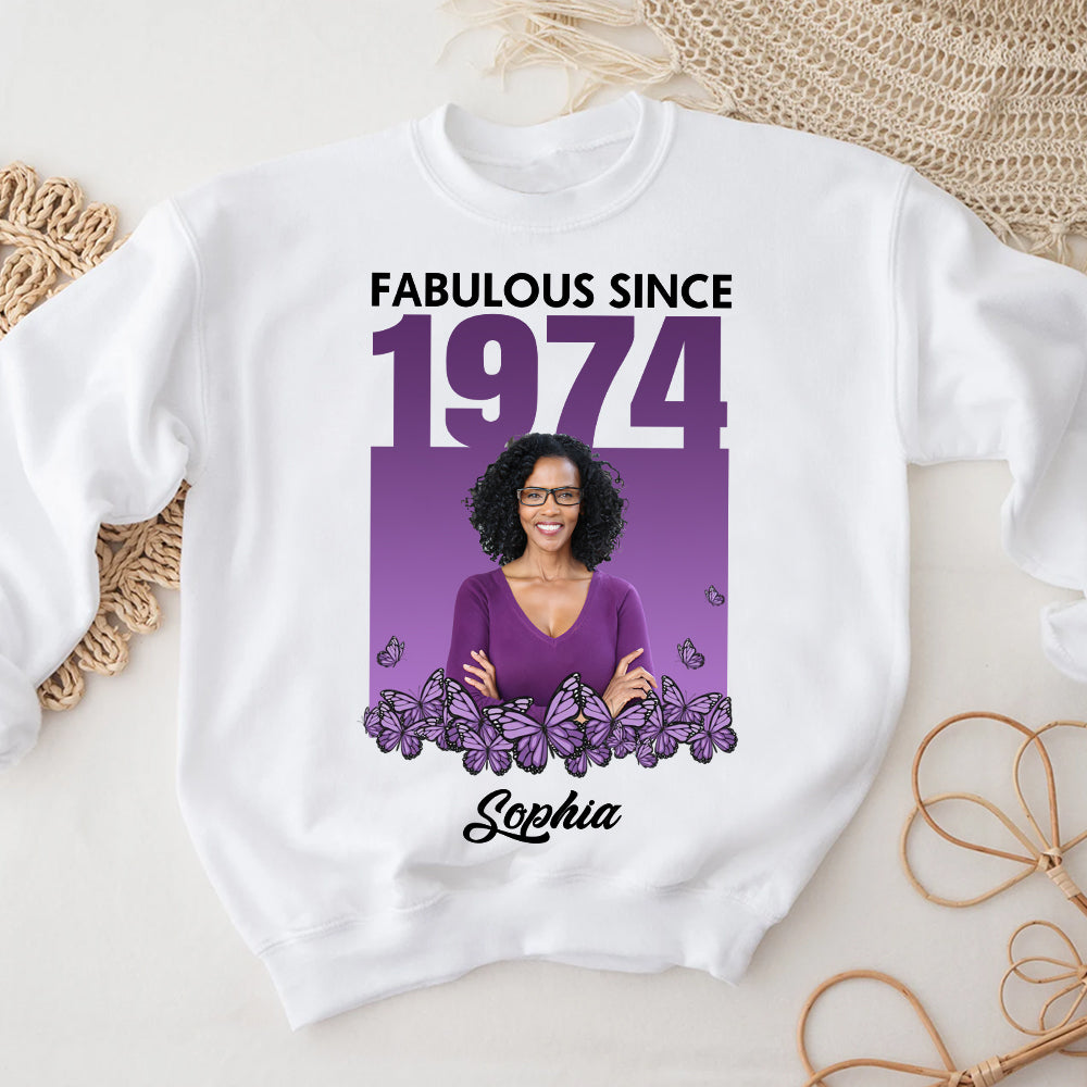 50th Birthday Shirts, Custom Birthday Shirts, Turning 50 Shirt, Gifts For Women Turning 50, 50 And Fabulous Shirt, 1974 Shirt - HCT