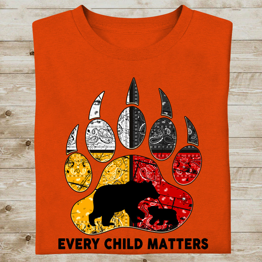 Every Child Matters Shirt , Bear Shirt, Native Bear, Bear Native American Meaning, Unisex T Shirt