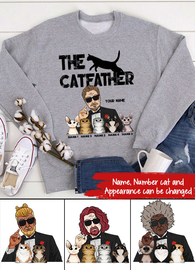 Personalized Fathers Day Shirts, The Cat Father‘s Day T Shirts, Best Cat Dad Shirt, Fathers Day Shirts For Dad, Happy Fathers Day Shirts, Father Day Gift