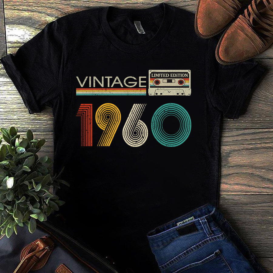 Vintage 1960 - Chapter 62, Fabulous Since 1960 62nd Birthday Unique T Shirt For Woman, Her Gifts For 62 Years Old , Turning 62 Birthday Cotton Shirt