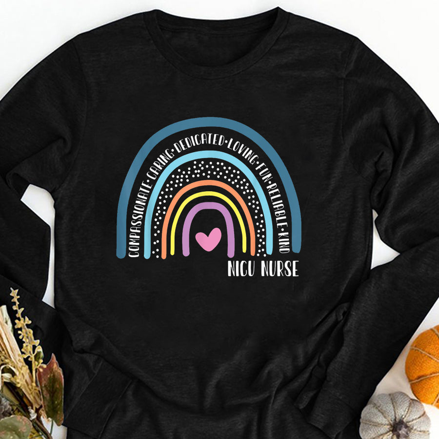 Nurse Shirt Nicu Nurse Cute Rainbow T-Shirt Nurses Week Gift