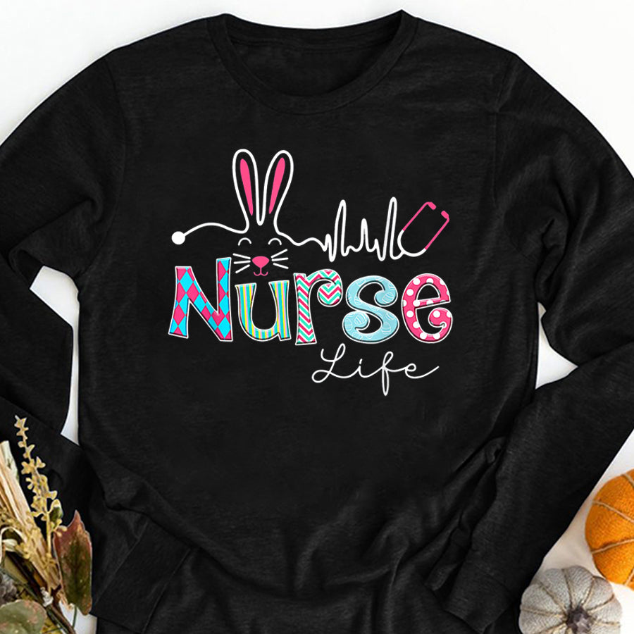 Nurse Stethoscope Rainbow Memorial Day Women's T-Shirt