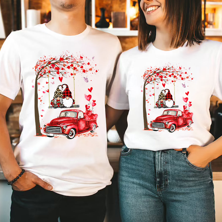 Gnome Valentine Shirts, Couples Valentines Shirts, Matching T Shirts For Couples, His And Her Valentine Shirts, T Shirts For Couples, Husband And Wife Shirt