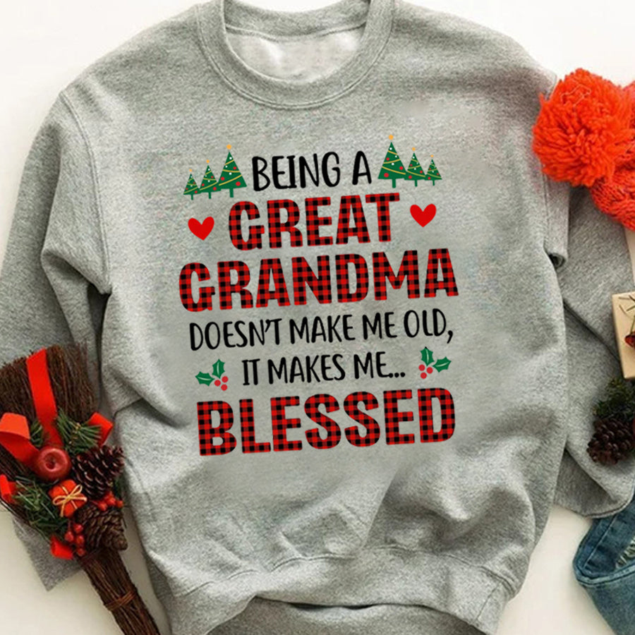 Grandma christmas shirts, Nana christmas shirt, christmas gift ideas for grandma, Cotton shirt for Women