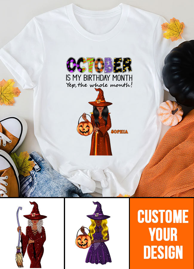 October Birthday Shirt, Custom Birthday Shirt, Queens are Born In October, October Birthday Shirts For Woman, October Birthday Gifts