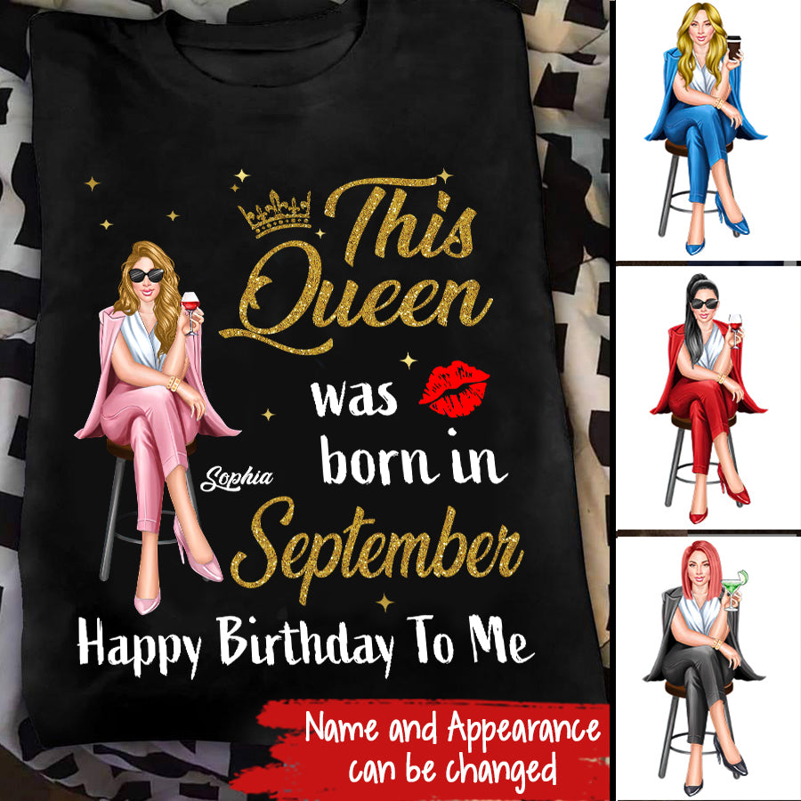 September Birthday Shirt, Custom Birthday Shirt, September Birthday Shirts For Woman, September Birthday Gifts