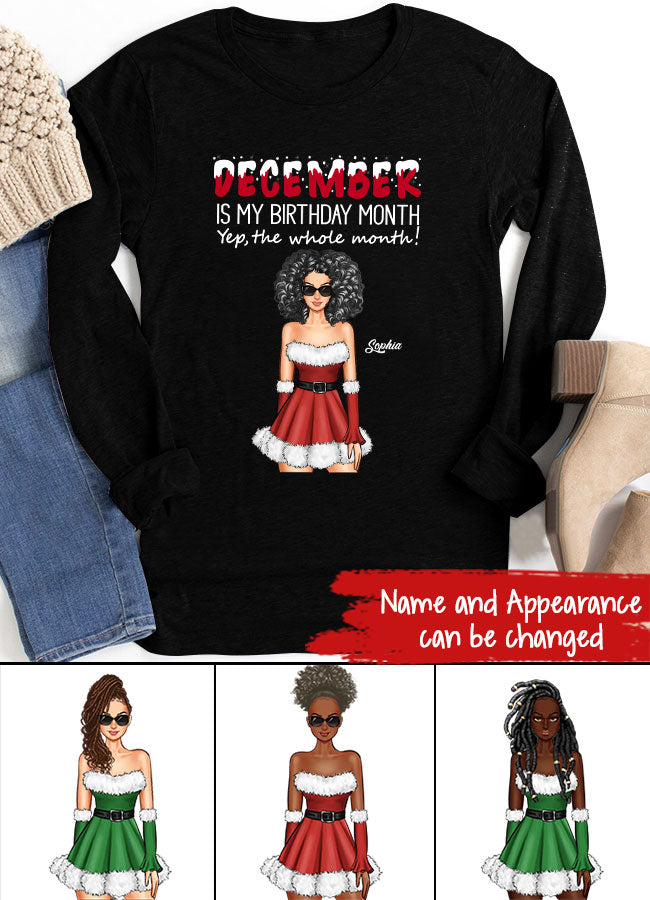 December Birthday Shirt, Custom Birthday Shirt, Queens Are Born In December, December Birthday Shirts For Woman, December Birthday Gifts