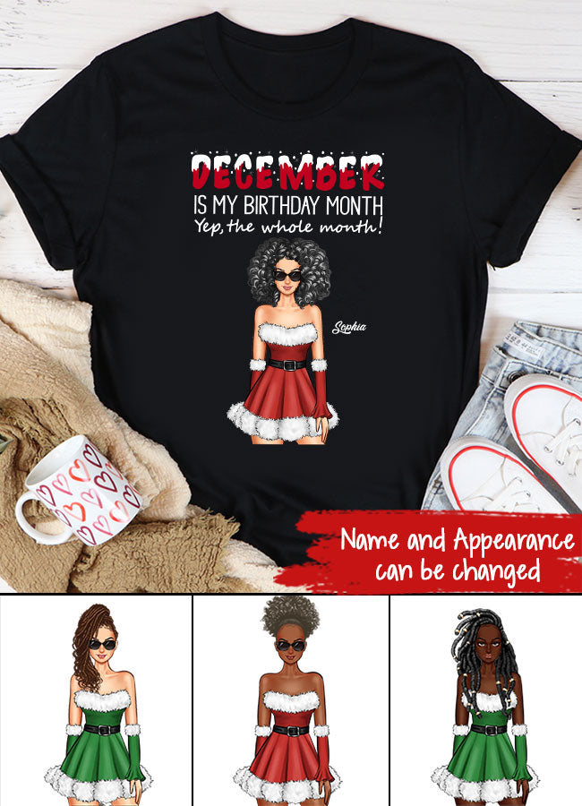 December Birthday Shirt, Custom Birthday Shirt, Queens Are Born In December, December Birthday Shirts For Woman, December Birthday Gifts