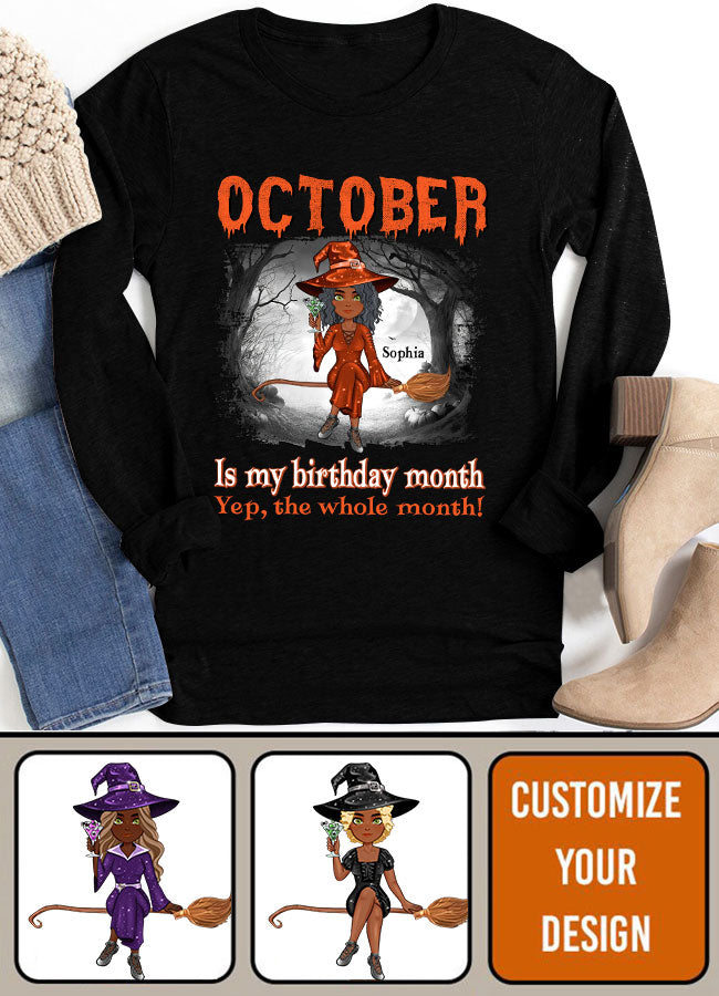 October Birthday Shirt, Custom Birthday Shirt, Queens Born In October, October Birthday Shirts For Woman, October Birthday Gifts