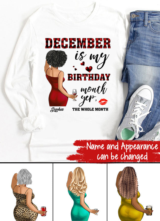 December Birthday Shirt, Custom Birthday Shirt, Queens Are Born In December, December Birthday Shirts For Woman, December Birthday Gifts