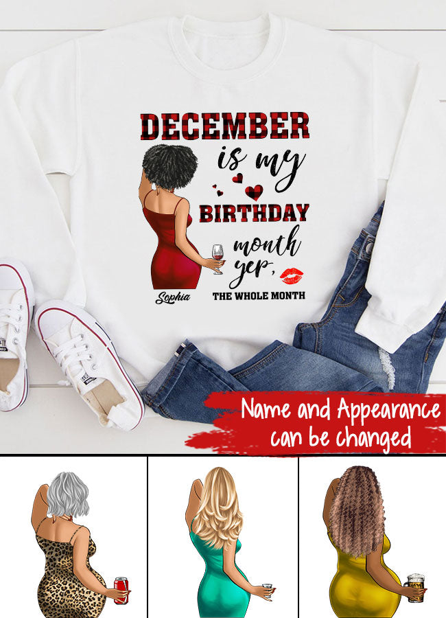 December Birthday Shirt, Custom Birthday Shirt, Queens Are Born In December, December Birthday Shirts For Woman, December Birthday Gifts