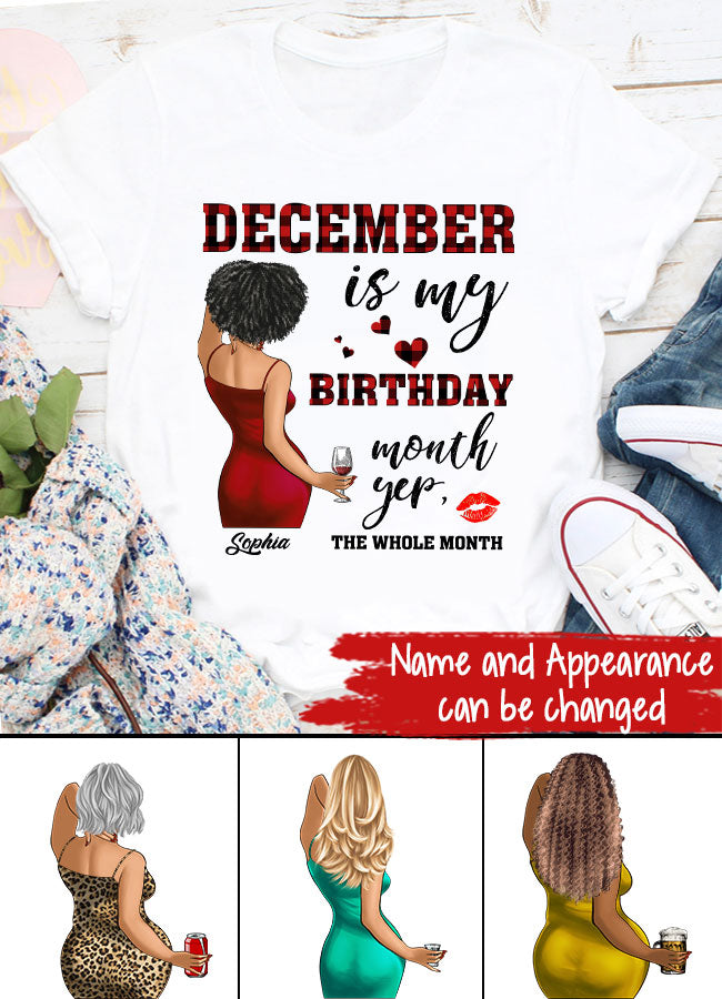 December Birthday Shirt, Custom Birthday Shirt, Queens Are Born In December, December Birthday Shirts For Woman, December Birthday Gifts
