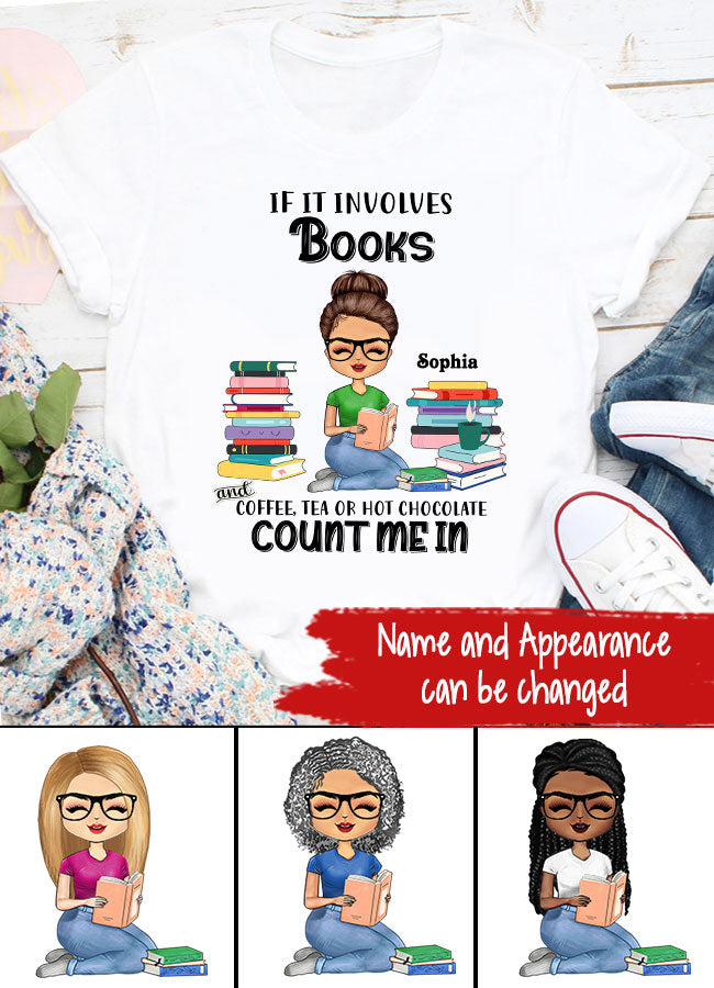 Book Shirt, Book Nerd Shirt, Black Women Bookish T Shirts, Custom T Shirt, Book Lover Shirt, Reading Gifts For Women