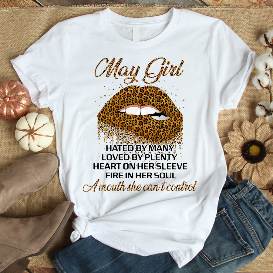 May girl hated by many loved by plenty May birthday shirts, a queen was born in May, May shirts for Woman
