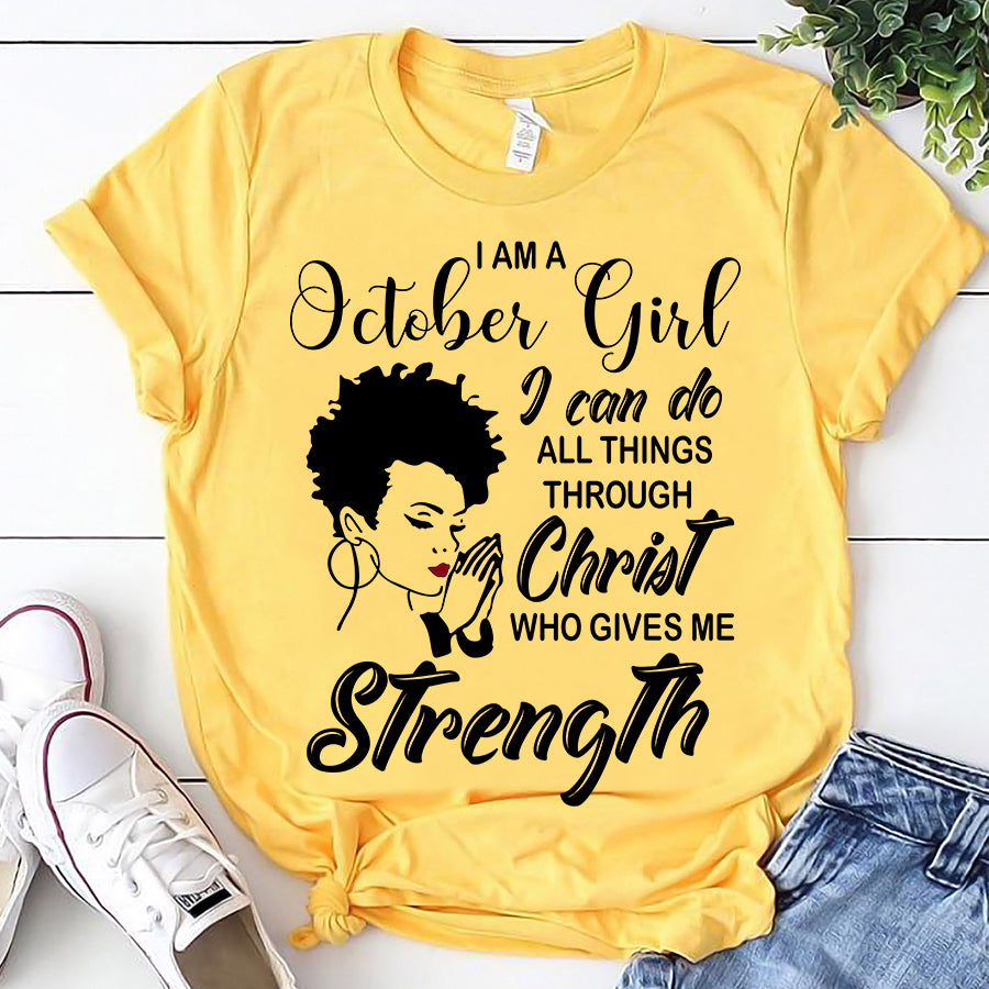 April Girl Birthday Shirt I Can Do All Things Through Christ April Girl Birthday Shirt I Can Do All Things Through Christ