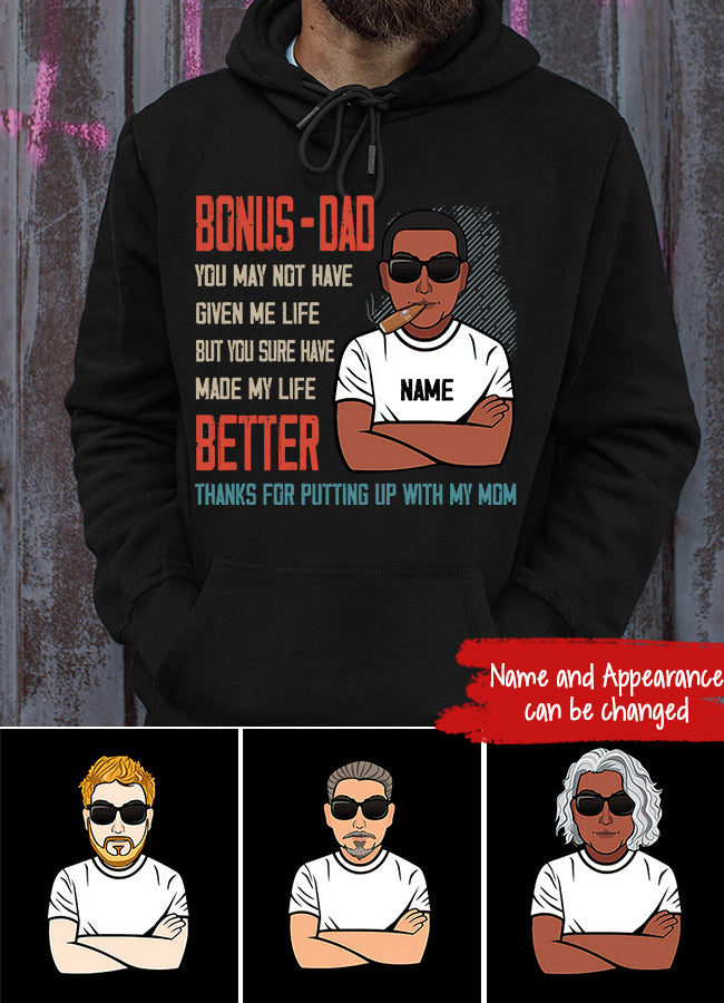 Personalized Fathers Day Shirts, Father‘s Day T Shirts, Father’s Day Gift Ideas From Son, Bonus Dad Shirt, Fathers Day Shirts For Dad, Bonus Dad Gifts For Father‘s Day, Father Day Gift