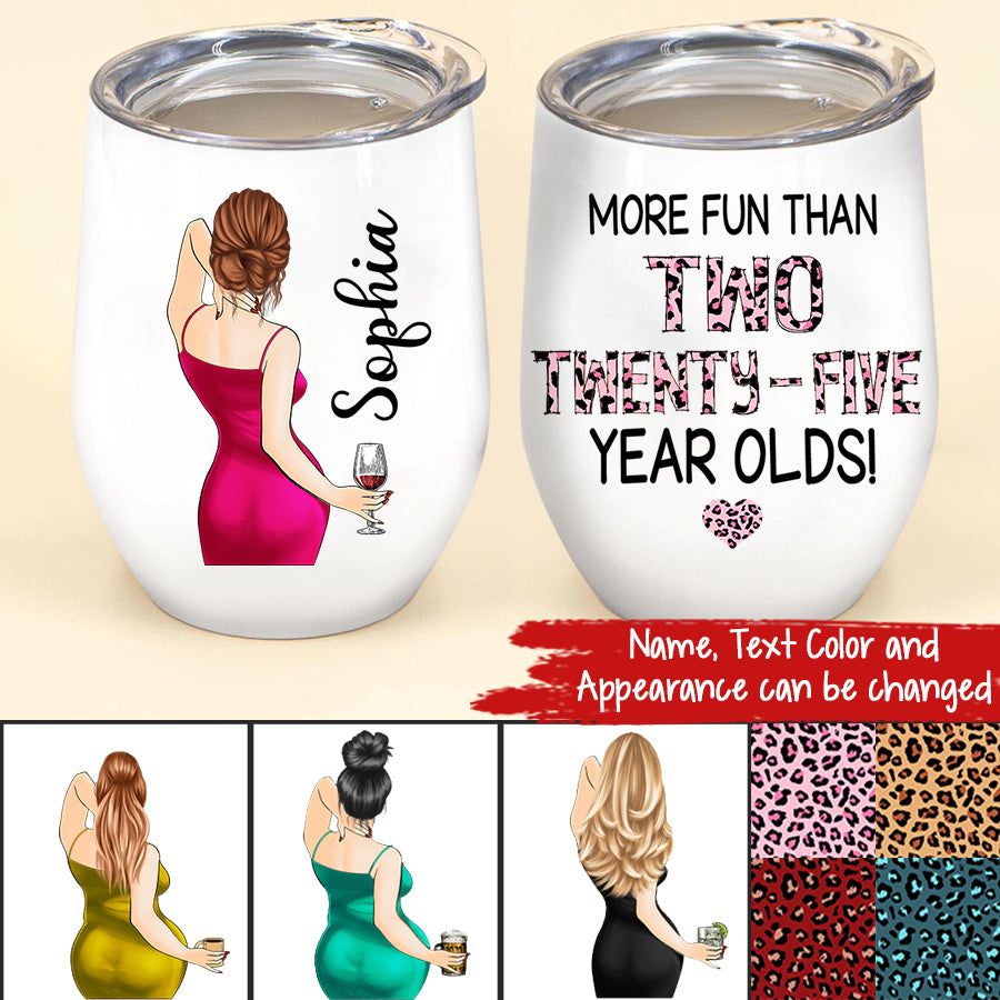 Personalized 50th Birthday Gifts, Personalized Wine Tumbler - 1972 50th Birthday Wine Tumbler, 50th Gift Ideas For Her