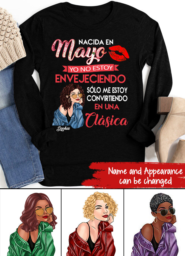Camisa De Cumpleaños De Mayo, Camisa De Cumpleaños Personalizada, Reinas Nacidas En Mayo, Regalos De Cumpleaños De Mayo, Camisas De Mayo Para Mujeres