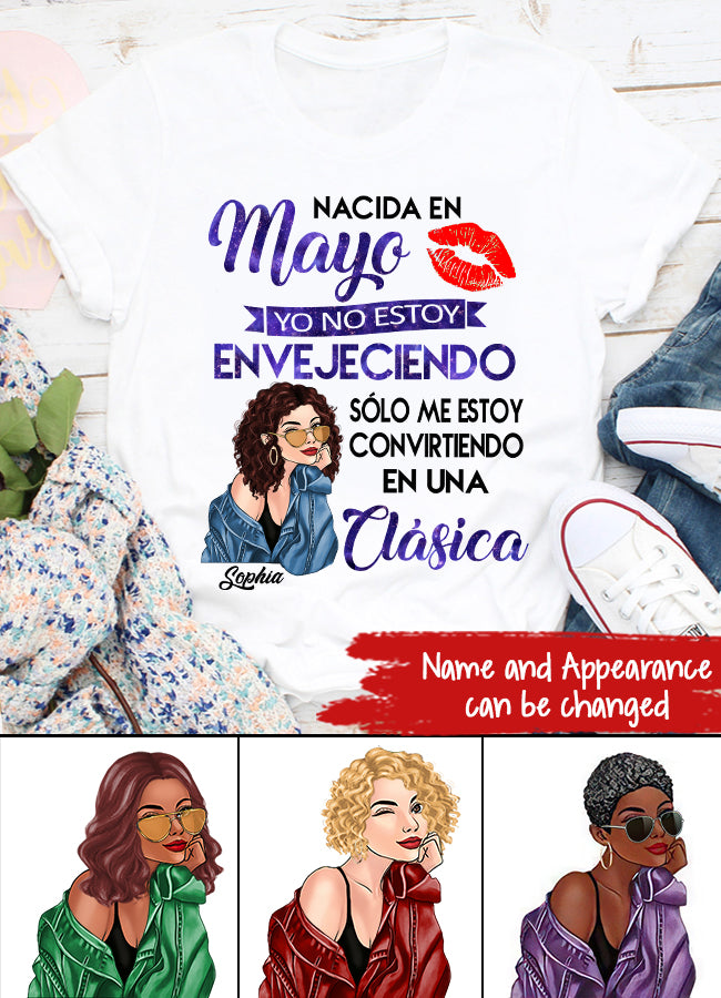 Camisa De Cumpleaños De Mayo, Camisa De Cumpleaños Personalizada, Reinas Nacidas En Mayo, Regalos De Cumpleaños De Mayo, Camisas De Mayo Para Mujeres