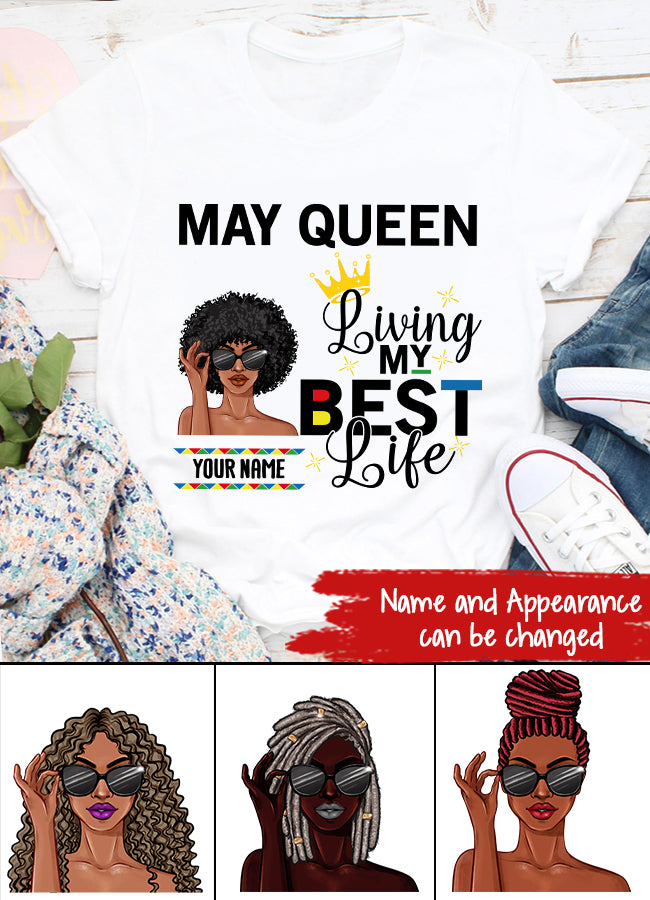 May Birthday Shirt, Custom Birthday Shirt, Queens Born In May, May Birthday Gifts, May Shirts For Woman