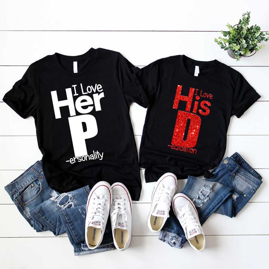 Couples Valentines Day Shirts, Valentine's Day Matching Shirts, Matching T Shirts For Couples, His And Her Valentine Shirts, Couple Shirt, Husband And Wife Shirt