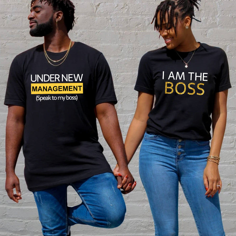 Matching Shirts For Couples, Couples Valentines Day Shirts, I Am The Boss Shirt, Matching T Shirts For Couples, His Queen Her King Shirts, Husband And Wife Shirt