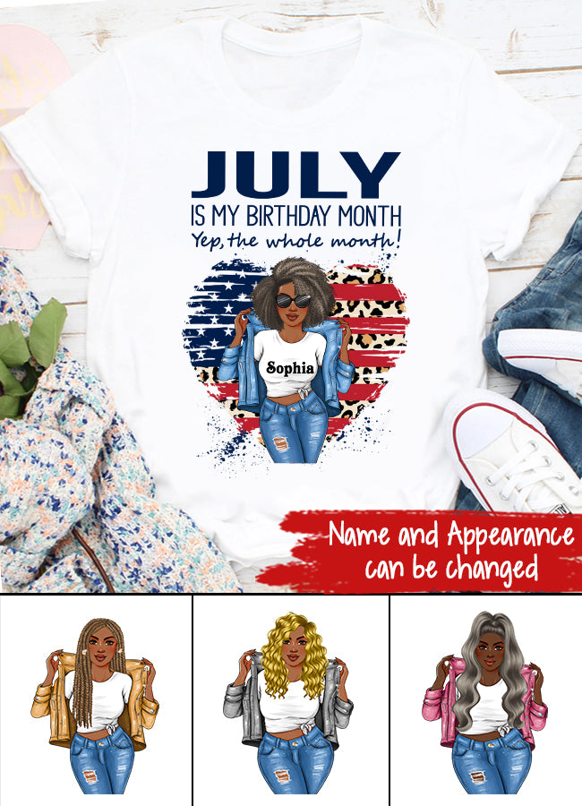 July Birthday Shirt, Custom Birthday Shirt, Queens Born In July, July Birthday Gifts, July Shirts For Woman