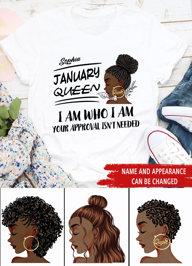 January Birthday Shirt, Custom Birthday Shirt, Queens was Born In January, January Birthday Shirts For Woman, January Birthday Gifts