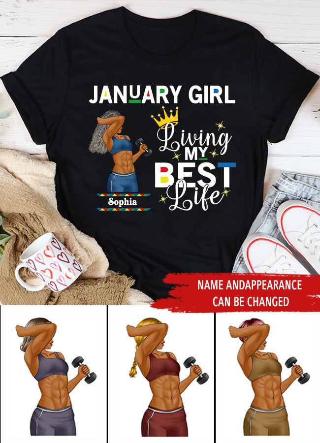 January Birthday Shirt, Custom Birthday Shirt, Queens Are Born In January, January Birthday Shirts For Woman, January Birthday Gifts