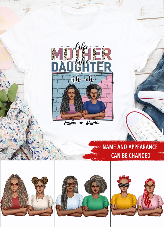 Personalized mothers day shirts, mother&#39;s day gifts, Like Mother Like Daughter Oh Crap shirt, mother day shirt ideas