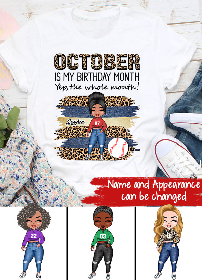 October Birthday Shirt, Custom Birthday Shirt, Queens are Born In October, October Birthday Shirts For Woman, October Birthday Gifts