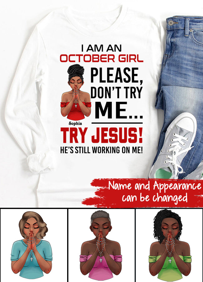 Custom October Birthday Shirt For Woman, Queens are Born In October Gifts, Melanin Afro Woman Shirt, Black Girl Tee, Afro Queen Gift