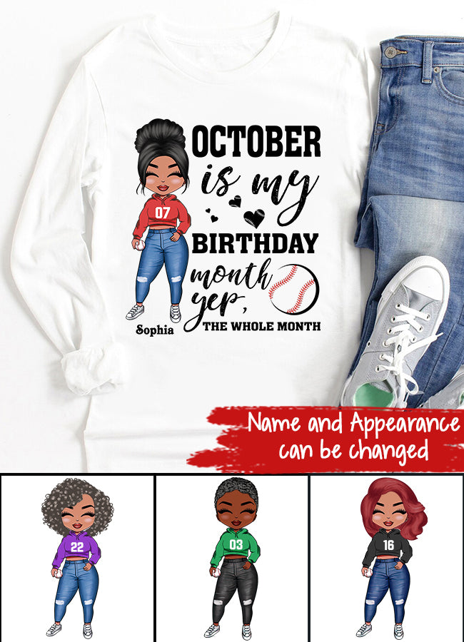 October Birthday Shirt, Custom Birthday Shirt, Queens are Born In October, October Birthday Shirts For Woman, October Birthday Gifts