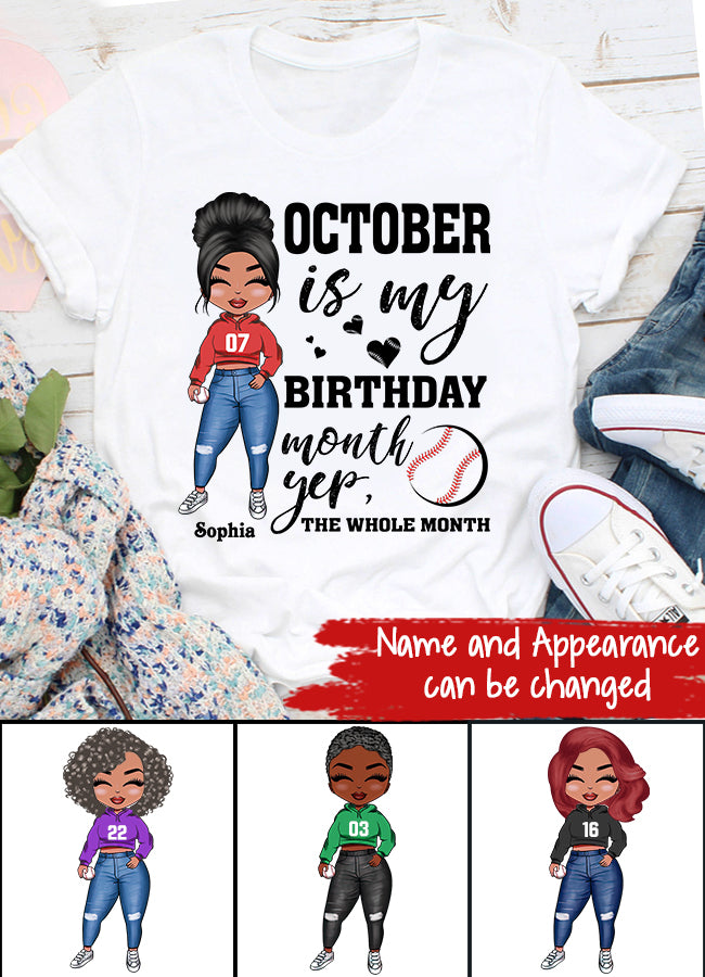 October Birthday Shirt, Custom Birthday Shirt, Queens are Born In October, October Birthday Shirts For Woman, October Birthday Gifts