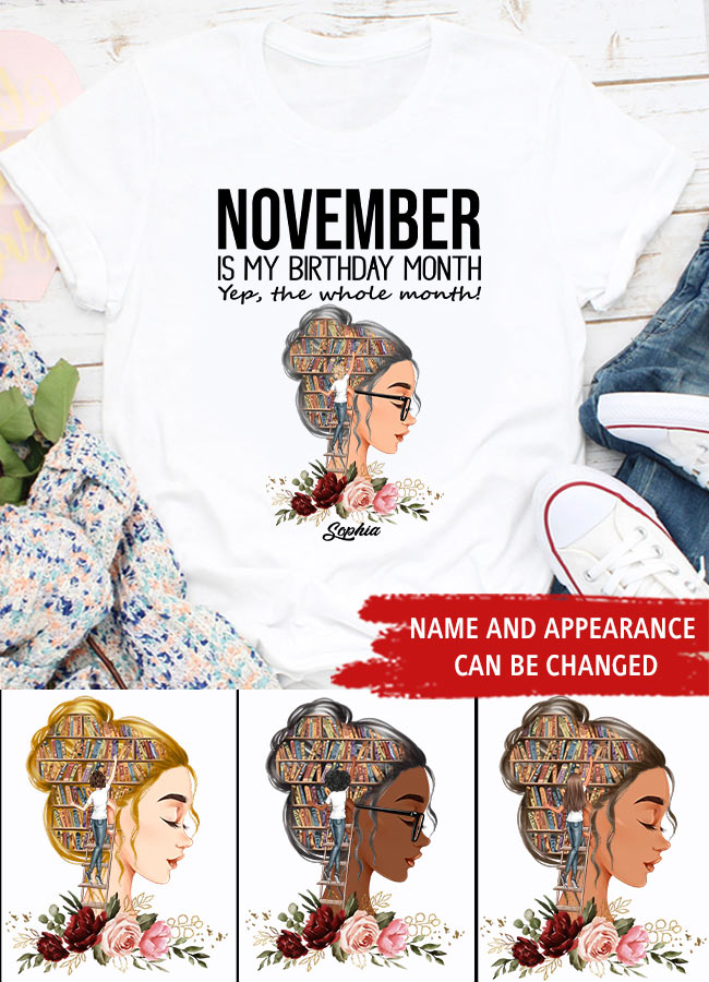 November Birthday Shirt, Custom Birthday Shirt, Queens are Born In November, November Birthday Shirts For Woman, November Birthday Gifts