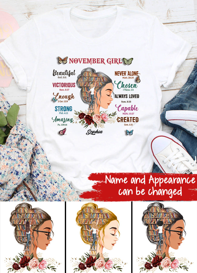 November Birthday Shirt, Custom Birthday Shirt, Queens are Born In November, November Birthday Shirts For Woman, November Birthday Gifts