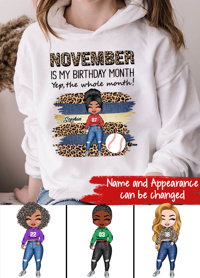 Custom November Birthday Shirt For Woman, Queens Are Born In November Gifts, Melanin Afro Woman Shirt, Black Girl Tee, Afro Queen Gift