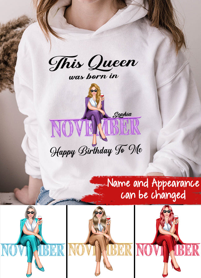 November Birthday Shirt, Custom Birthday Shirt, November Birthday Shirts For Woman, November Birthday Gifts