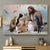 God Jesus With Lovely Cats Wall Art Print Poster