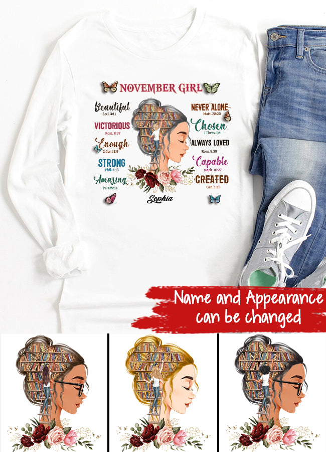 November Birthday Shirt, Custom Birthday Shirt, Queens are Born In November, November Birthday Shirts For Woman, November Birthday Gifts