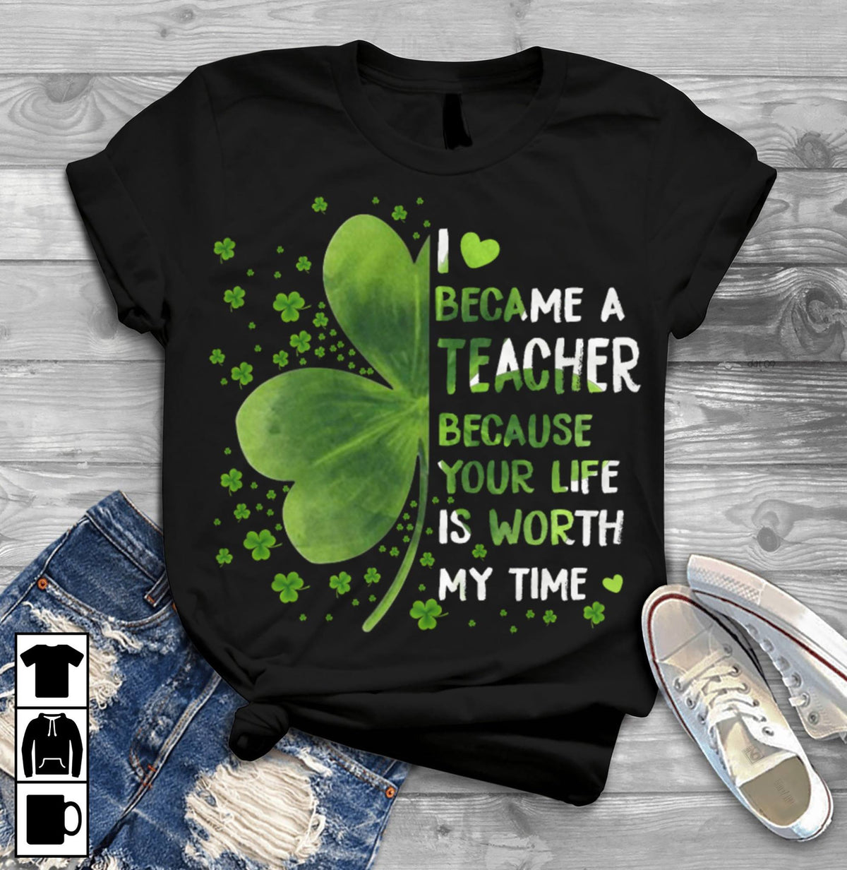 Teacher Shamrock Shirt, Lucky Shirt, St Patrick&#39;s Day Shirt, Heart Shirt, Irish Shirt, St. Paddy&#39;s Day Shirt